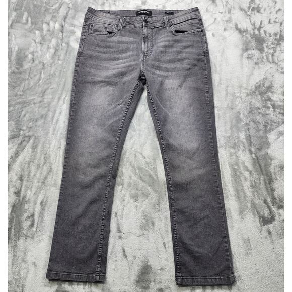 Kenneth Cole Other - Kenneth Cole New York Jeans Mens 38X32 Gray Slim Fit Stretch Denim Casual Preppy